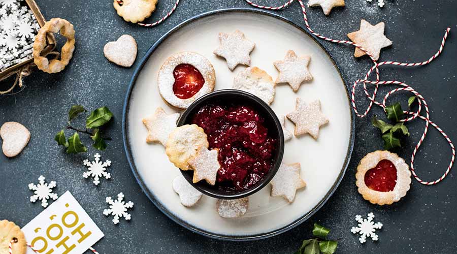 Weihnachtliche Tischdekoration